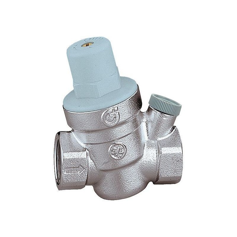 Caleffi régulateur pression eau + racc. manomètre 3/4' chrome 1-6 bar 533451
