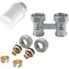 Honeywell kit de robinet thermostatique p.radiateur universal intégré 1/2'-3/4' + racc. 16mm droite TL3095W0DY1536