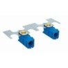 SET 2 BOITES A ENCASTRER+PLAQUE BEGETUBE 1/2'-M24 BLEU 621262052