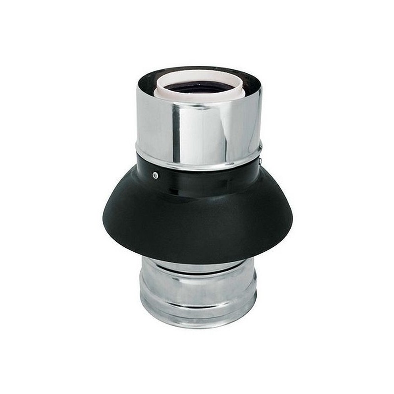 UNIFLOW ELEMENT AMENE D'AIR 80/125MM INOX/PP WXPX81280