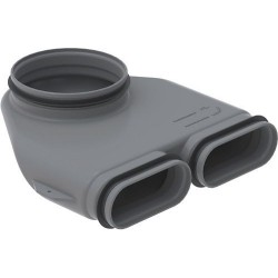 ZEHNDER PASSAGE EQUERRE GAINE DOUBLE CK 300/DN160 990322049