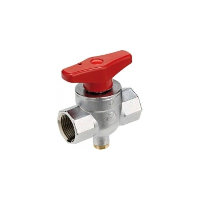 Vanne a bille avec raccord sonde Té DN20 2671