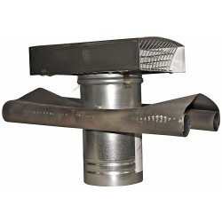 CHEMINEE D'AERATION ALU plus SOLIN POUR VENTILATION 125MM BCLC992125