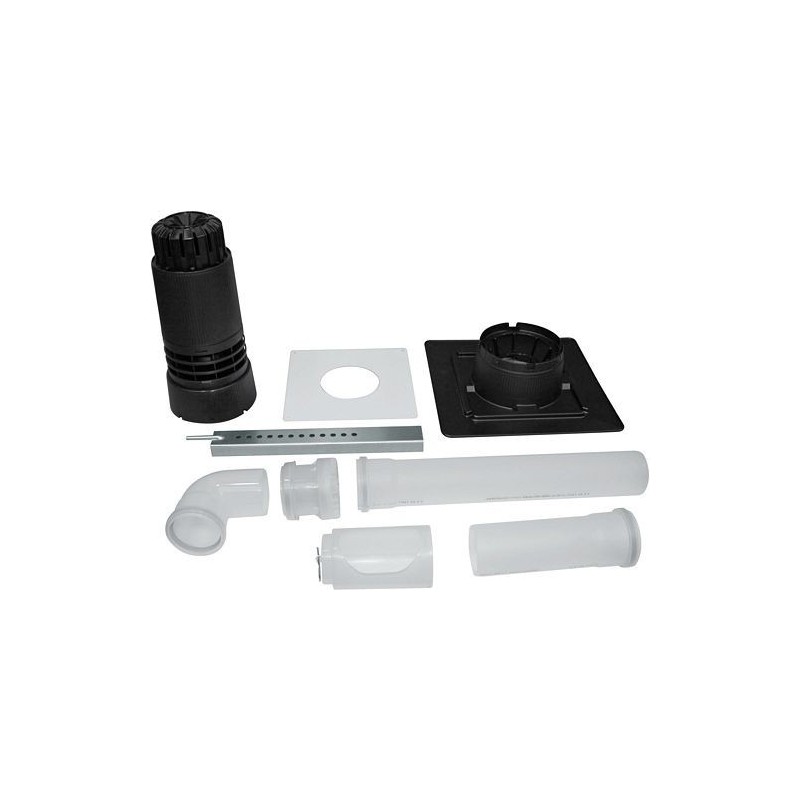UBBINK KIT ACCESSOIRES POUR FLEXIBLE PP 80MM MUR 0184446