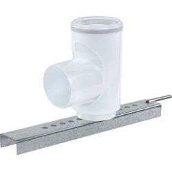 UBBINK COUDE + SUPPORT POUR PP FLEXIBLE 80MM 0716116