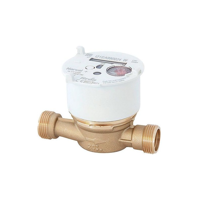 COMPTEUR EAU FROID/EAU CHAUD NARVAL 4/4' SANS RACCORD 4/4'-3/4' 6UAB20Y130CR100LFBXN