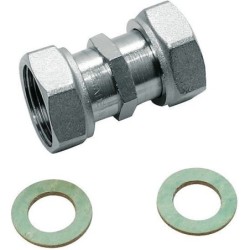 RACCORD POUR COMPTEUR 2 ECROUS LIBRES 3/4'FF BSCSIMPLEX34