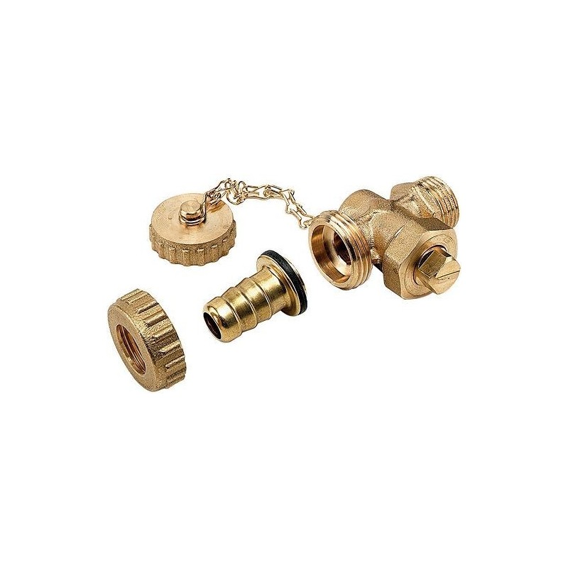 VANNE DE REMPLISSAGE ET DE VIDANGE 3/8' +BOUCHON ET CHAINE 739003