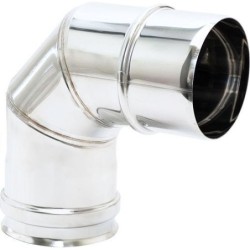 UNIFLOW COUDE 80MM 90° INOX 298X