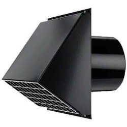 Vasco Passage mural pour systeme de ventilation d 150mm noir 11VE42301