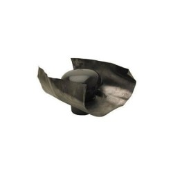 Nicoll Cheminée d'aération en PVC avec solin+moustiquaire diamètre 50mm CD5M