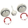 Vaillant bouton gris kit de 3 pièces par kit 0020048969