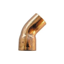Cuivre à souder coude 45° mâle/femelle 42mm 10119