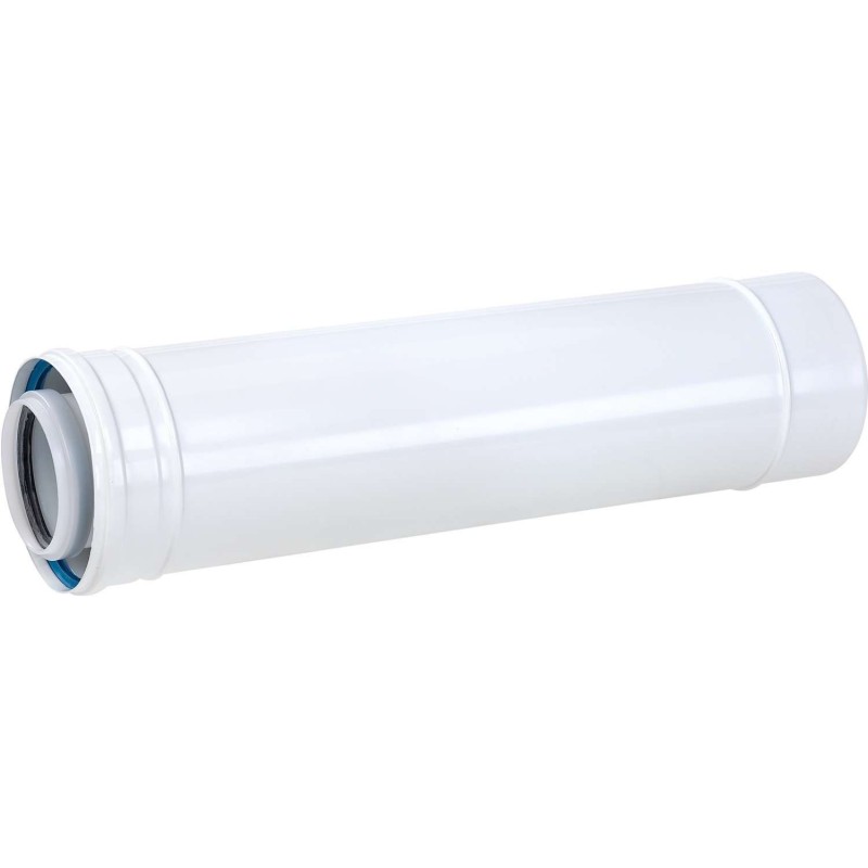 Ubbink rallonge concentrique condensation aluminium/PP de diamètre 80-125 mm et longueur 500 mm 0702865