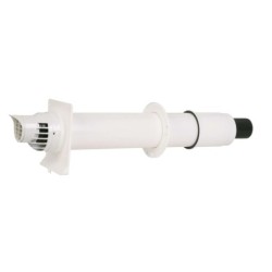 Ubbink passage murale concentrique condensation en aluminium/PP de diamètre 80/125mm 0223155