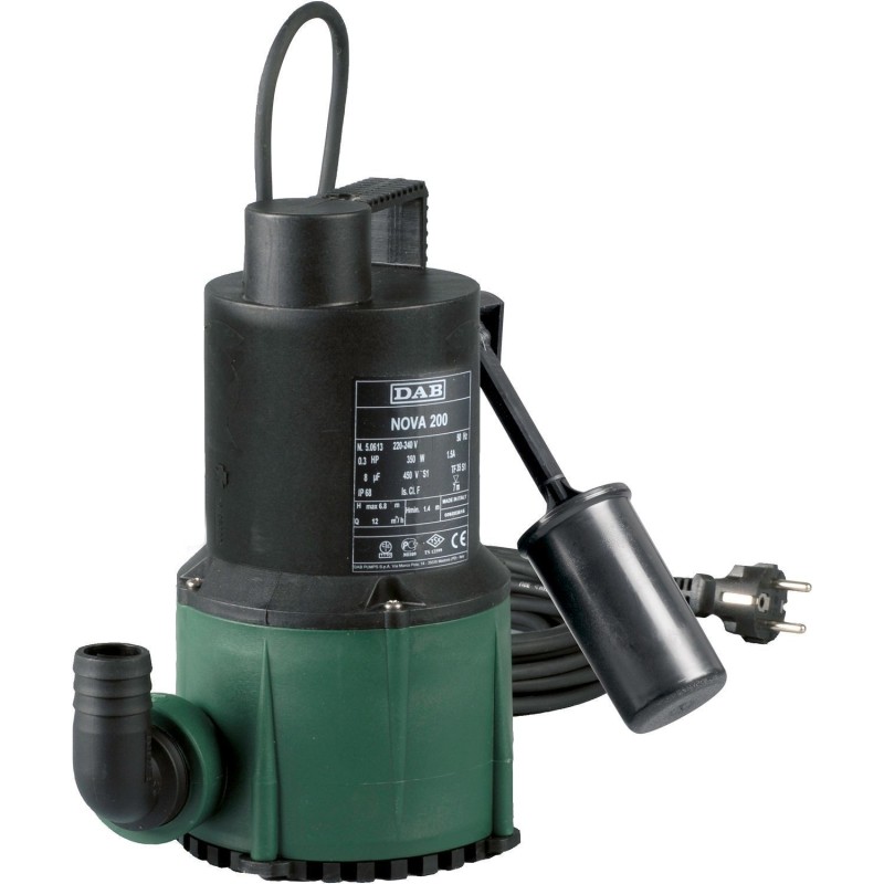 DAB pompe vide-cave de série Nova 300m-a plus flotteur plus recu 60194400H