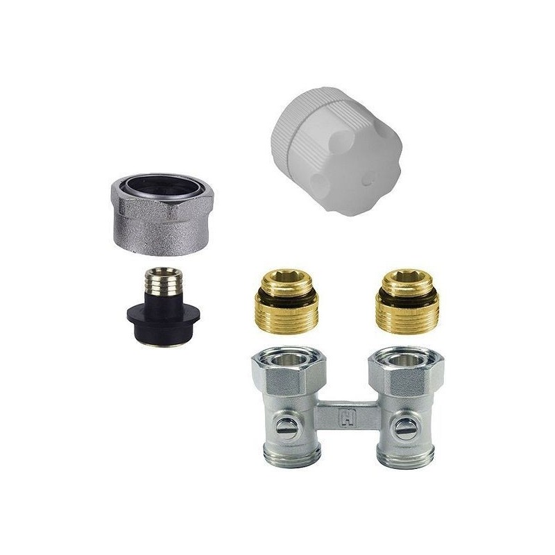 Honeywell kit de robinet manuel pour radiateur universal integra 1/2 ou 3/4 raccords 16mm droite HL1095DA1536